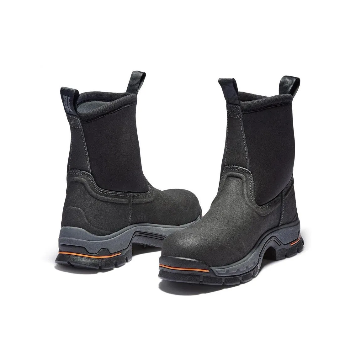 Stockdale Alloy-Toe Waterproof Pull-On Work Boot Black