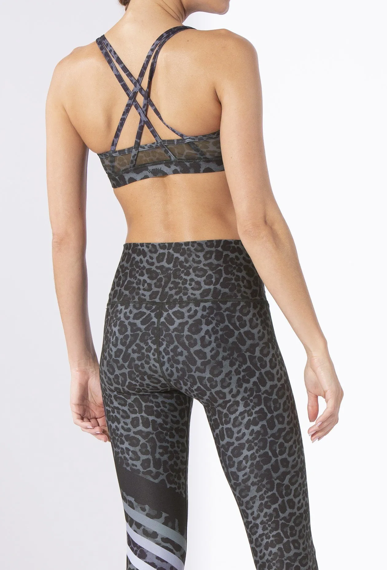 Strappy Bra Black Lucky Cheetah