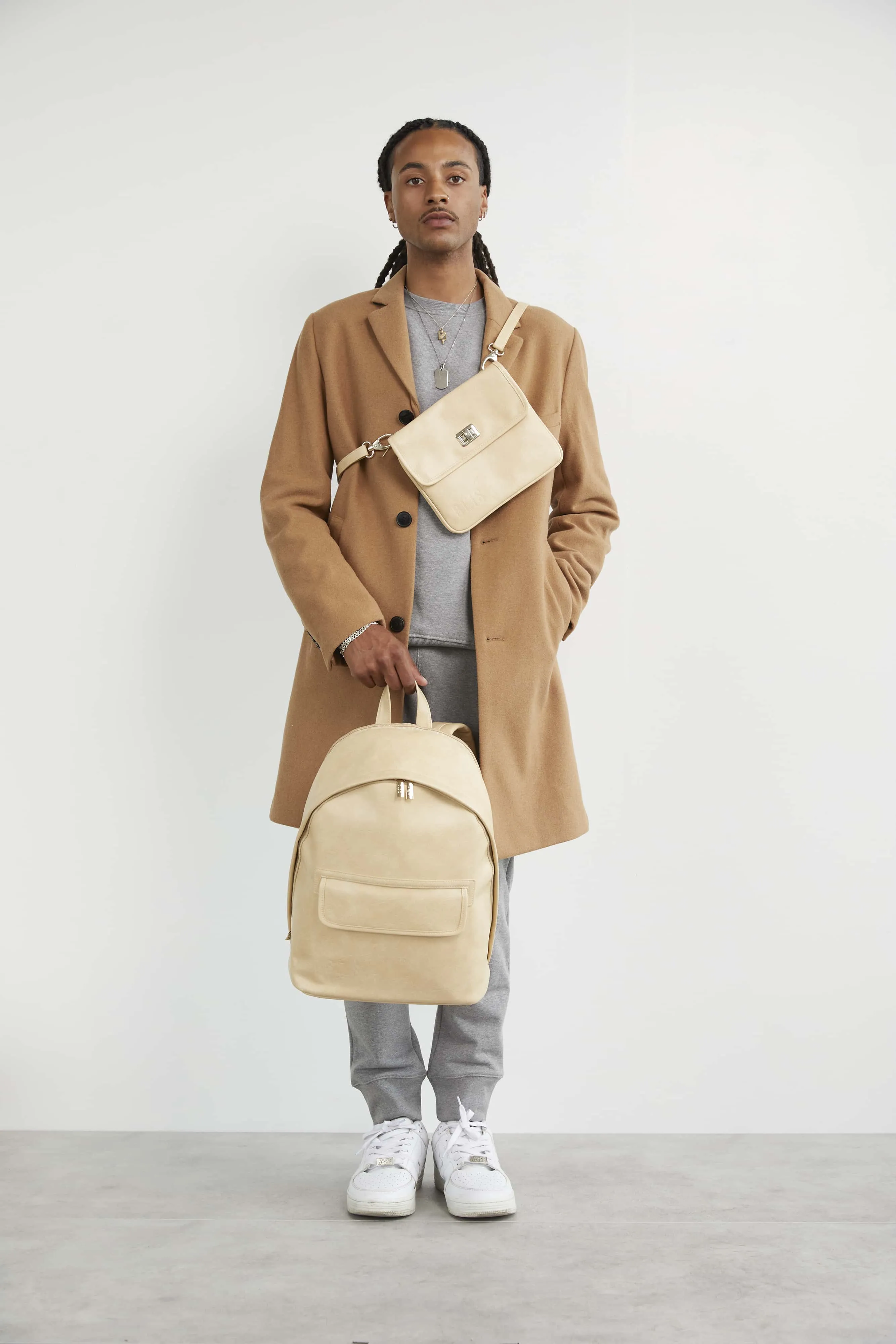 The 2-In-1 Backpack in Beige