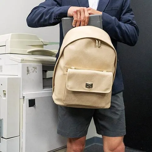 The 2-In-1 Backpack in Beige