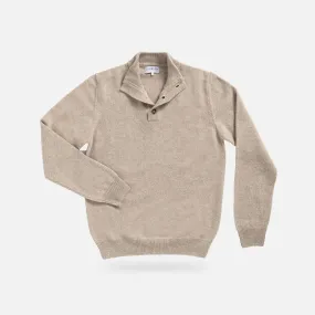 The Camel Heather Brewer Mock Neck Sweater