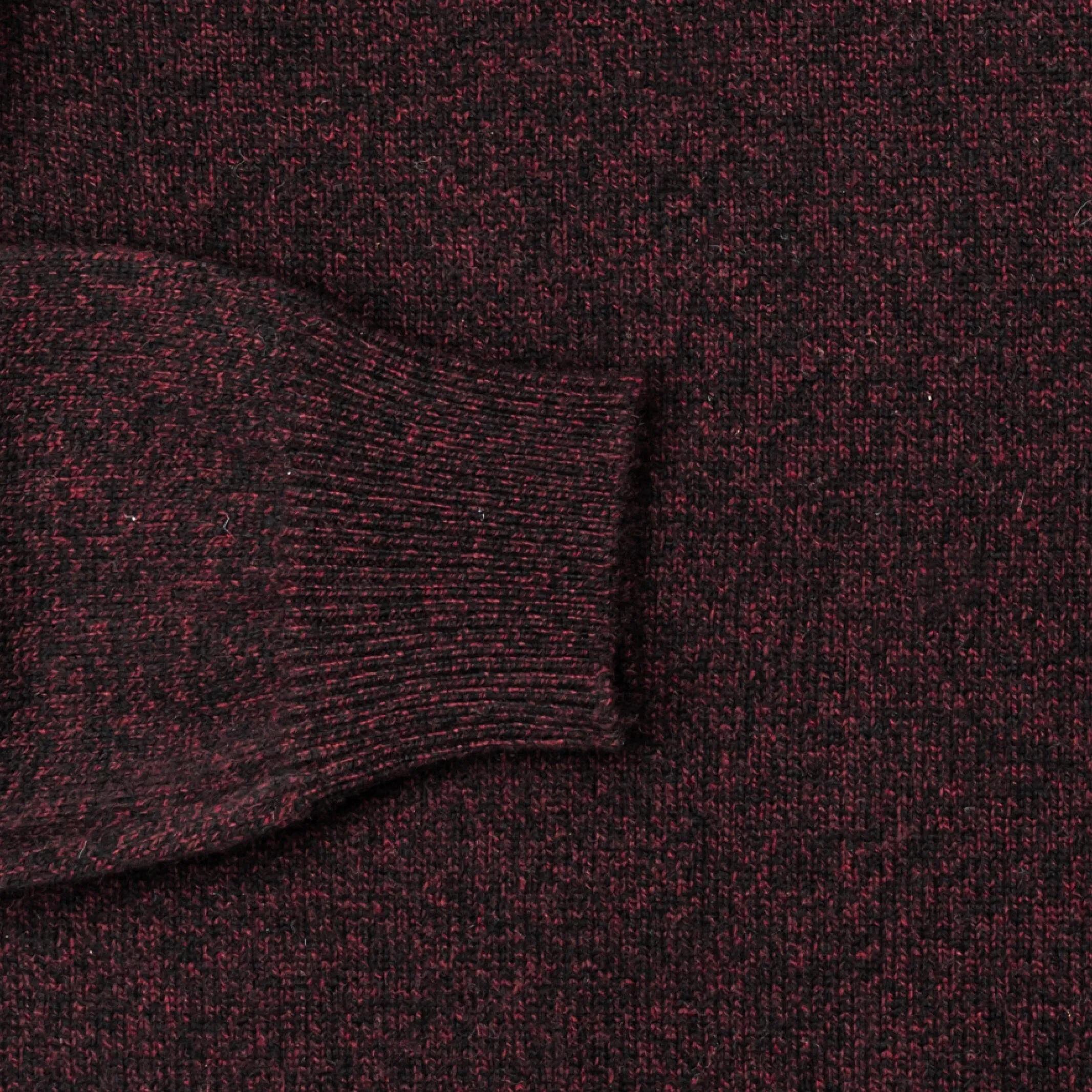 The Dark Burgundy Brewer Mock Neck Sweater