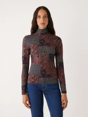 The Essential Long Sleeve Mockneck in Elderberry