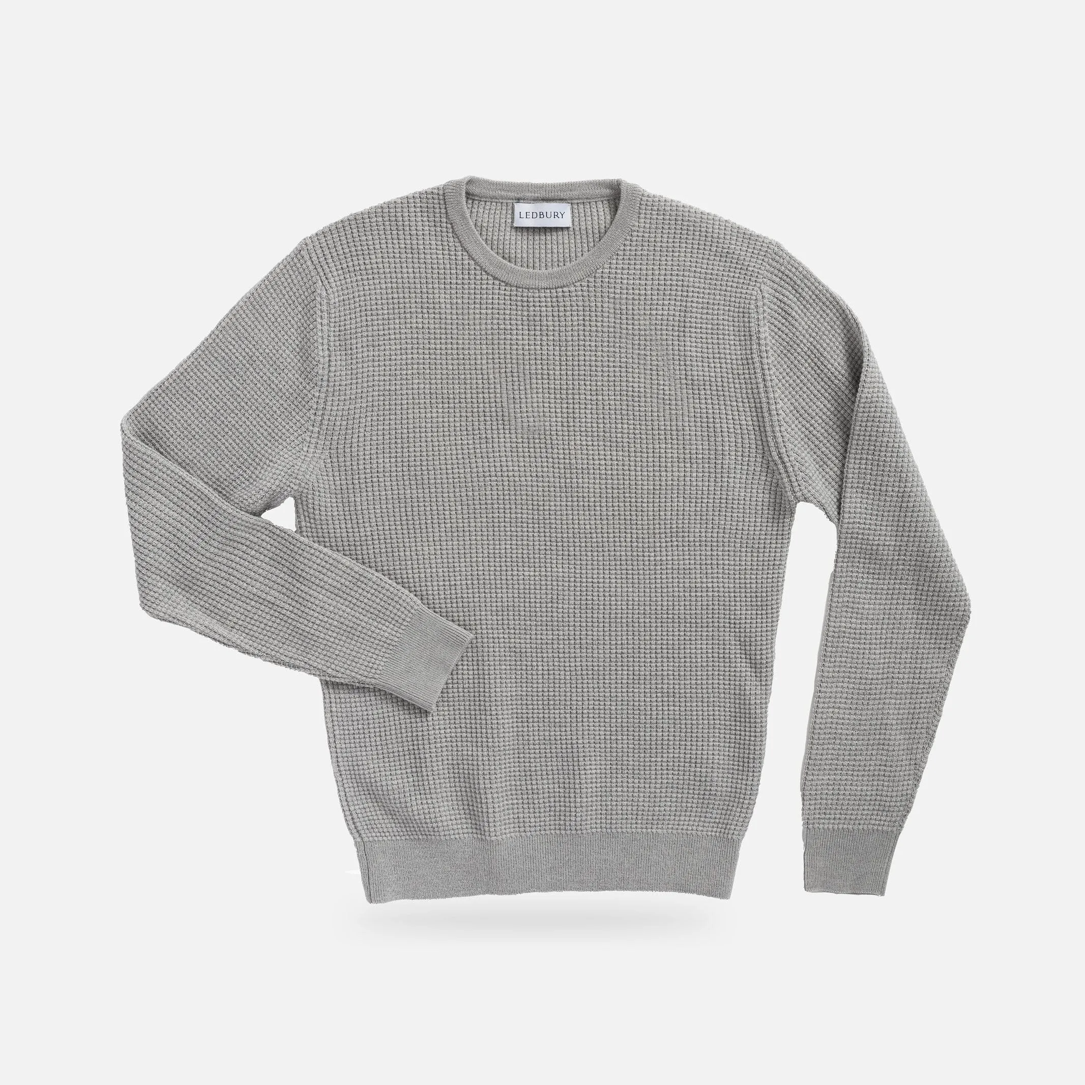 The Light Grey Heather Walden Thermal Crew Sweater