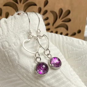 The Love Earrings. Sterling silver hooks - Glitter4Good