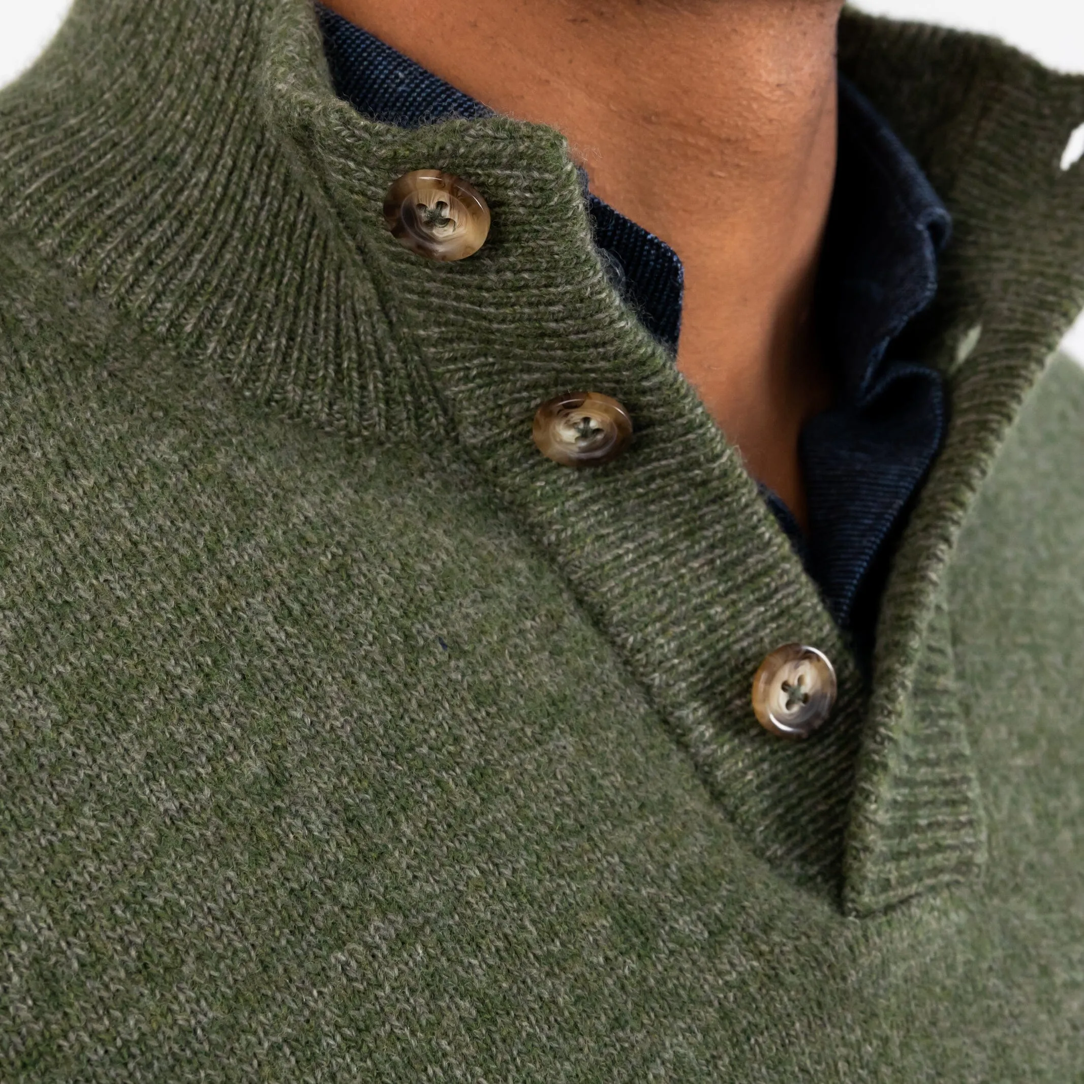 The Sage Brewer Mock Neck Sweater