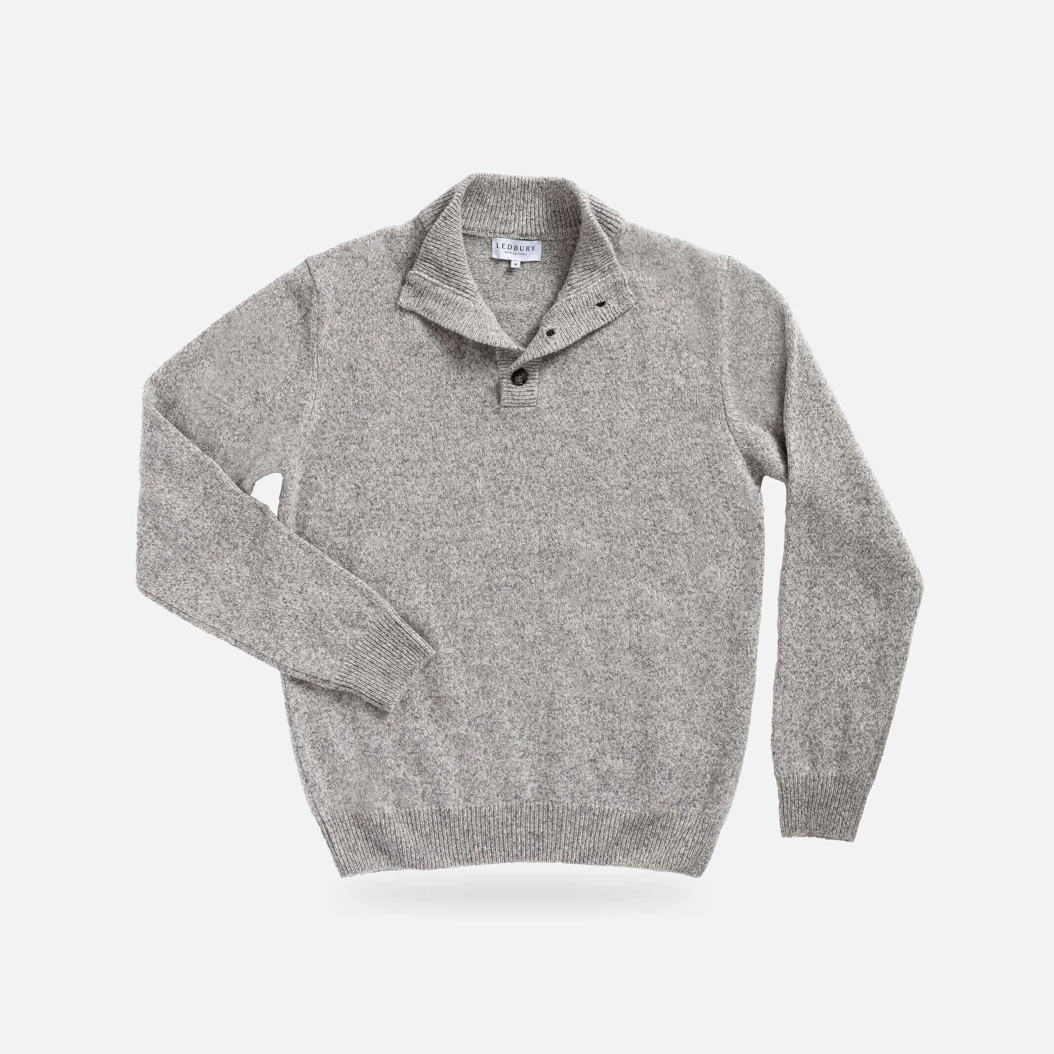 The Smoke Heather Brewer Mock Neck Sweater