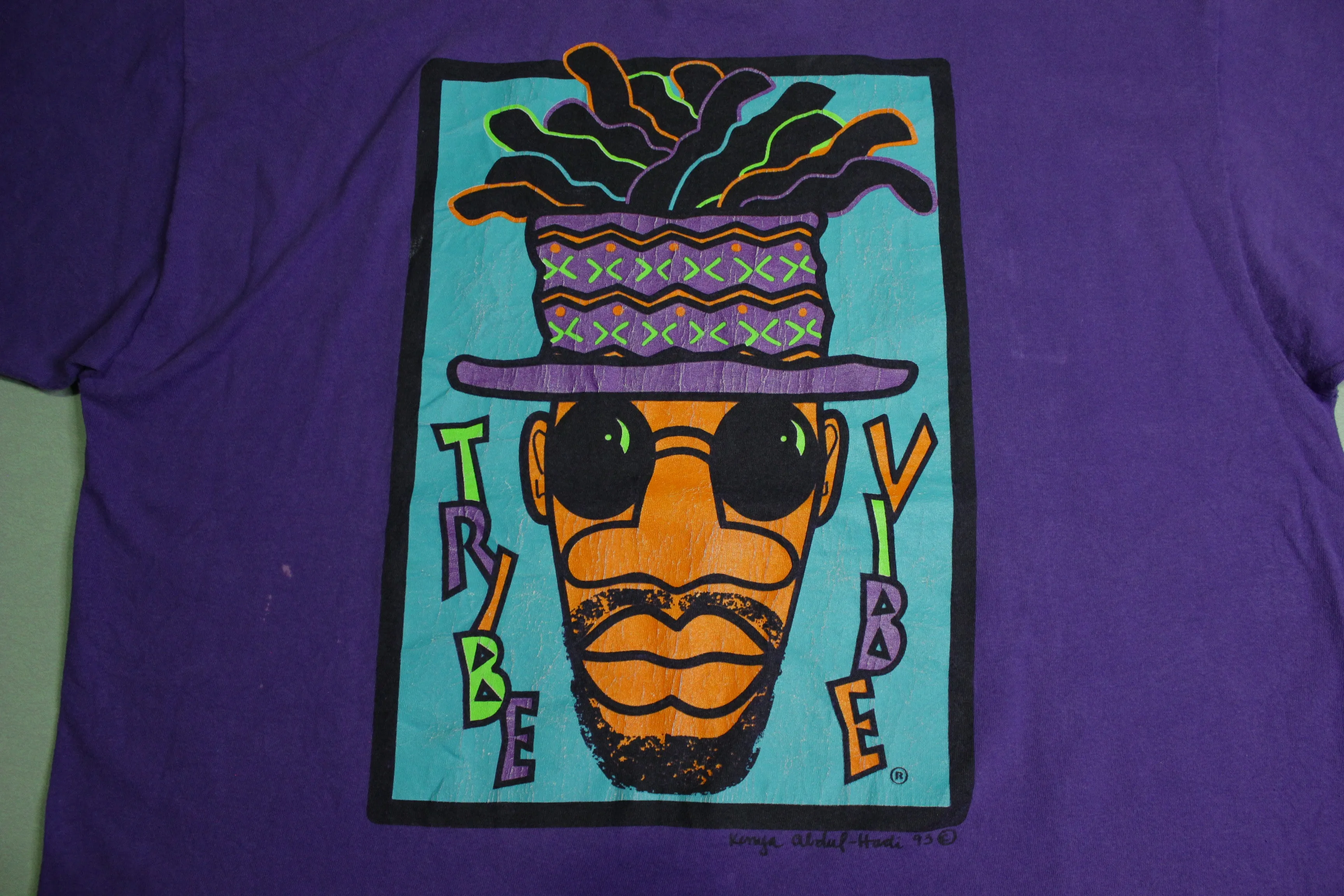 Tribe Vibe Vintage Quest 1993 Kenya Abdul-Hadi Vintage 90's Rap T-Shirt