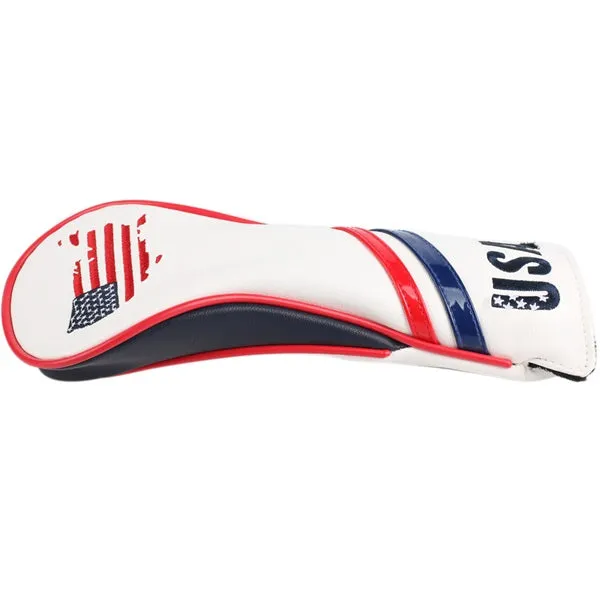 Volf Golf Red White Blue Leather USA Headcovers