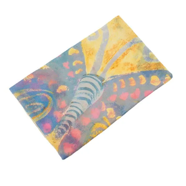 Women Colorful Butterfly Summer Scarf Fashion Printing Cotton Causal Outdoor Beach Shawl