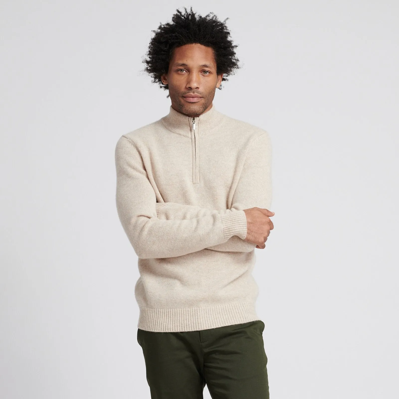 Wool Cashmere Quarterzip