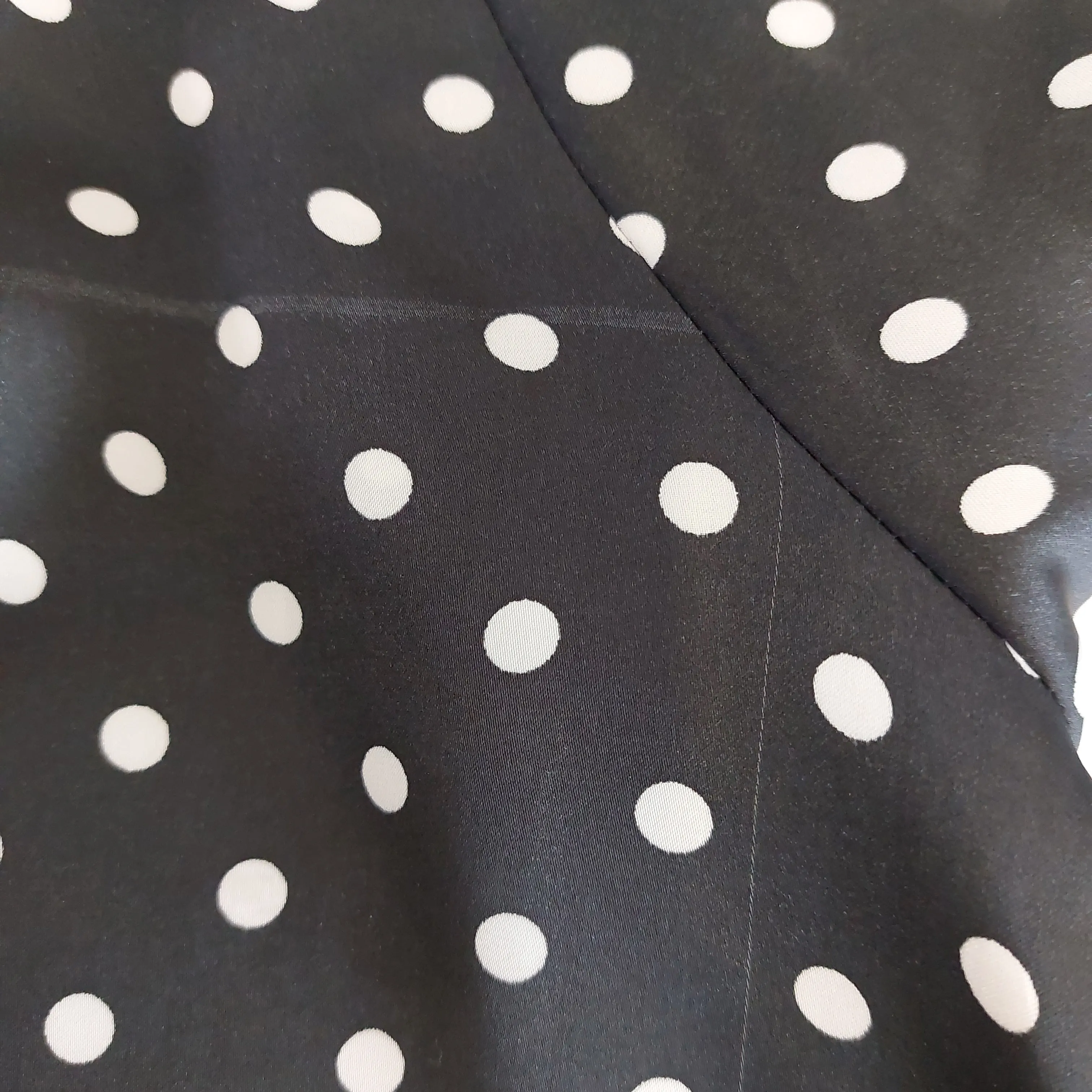 ZARA Black & White Polka Dot Pleated Blouse | Pre loved |