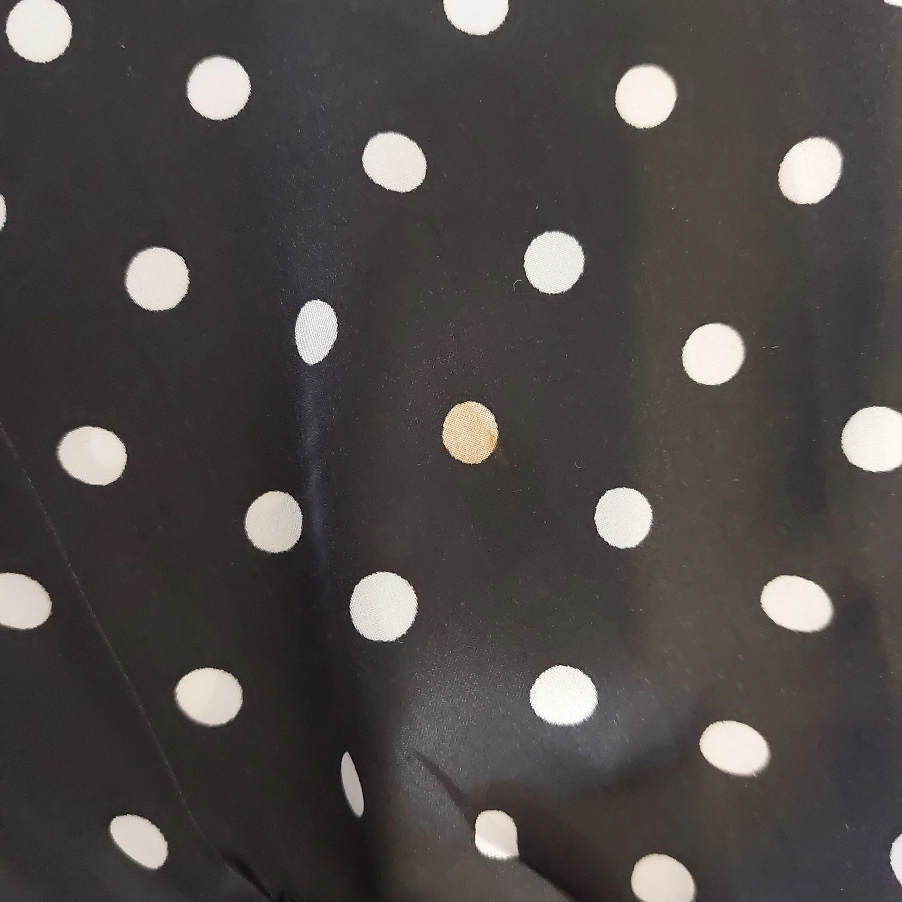 ZARA Black & White Polka Dot Pleated Blouse | Pre loved |